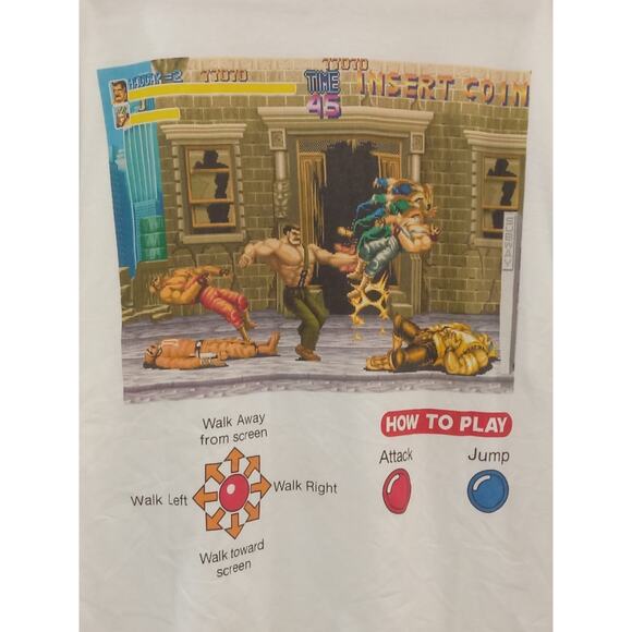 Uniqlo Unisex T Shirt UT Capcom 40th Anniversary Final Fight SFC Japan Size L - Picture 8 of 10
